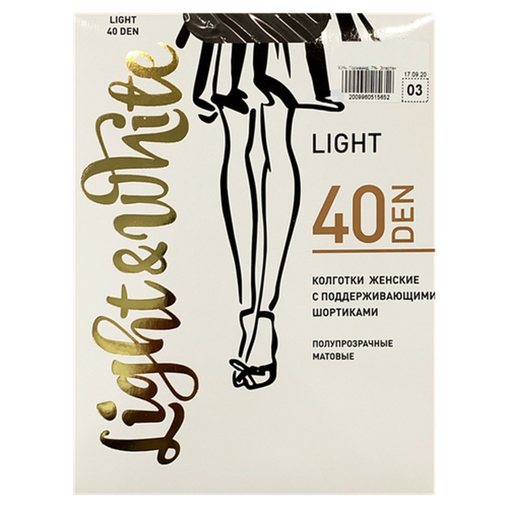 Колготки женские Light&White "Light 40", daino3