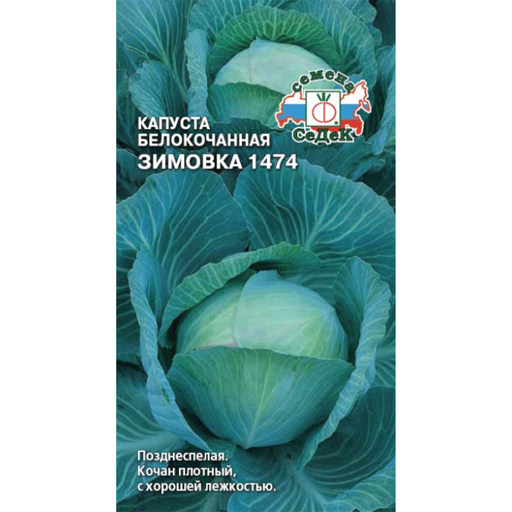 Капуста белокочанная Зимовка 1474 Седек