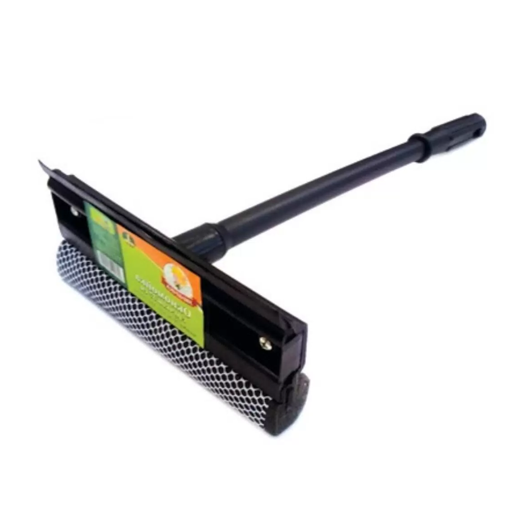 Окномойка 25 см, с ручкой 46 см, черная, 10503-10