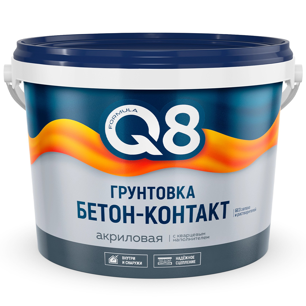 Грунтовка бетон-контакт "Formula Q8", ВД, 2,7 кг