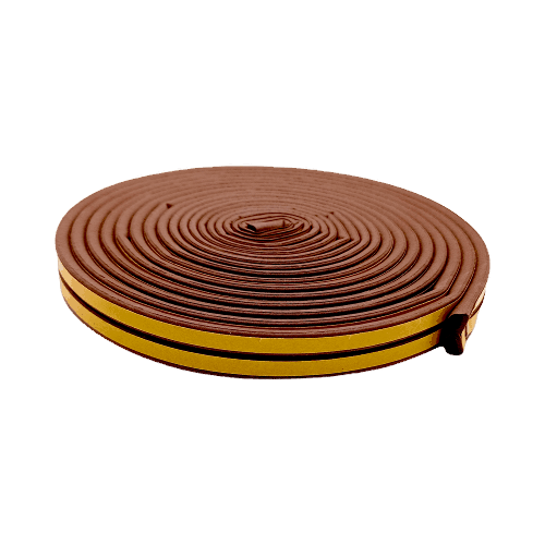 Уплотнитель Megasil D - проф, коричневый, 9 х 6 мм, 10 м