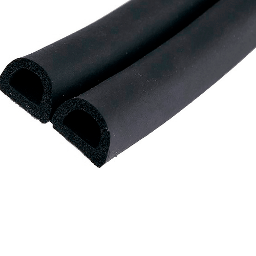 Уплотнитель Megasil Р - проф, черный, 9 х 5,5 мм
