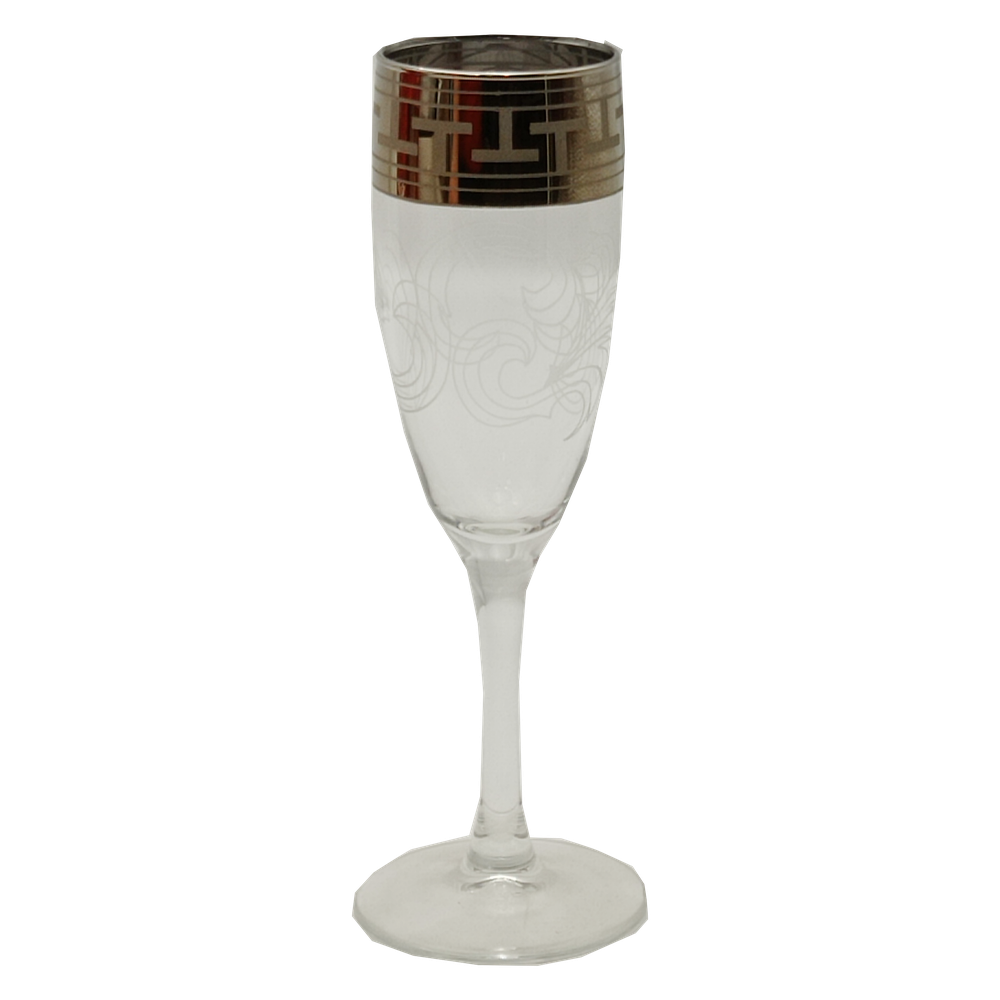Набор бокалов для шампанского "Греческий узор", 6 шт, GE01-1687