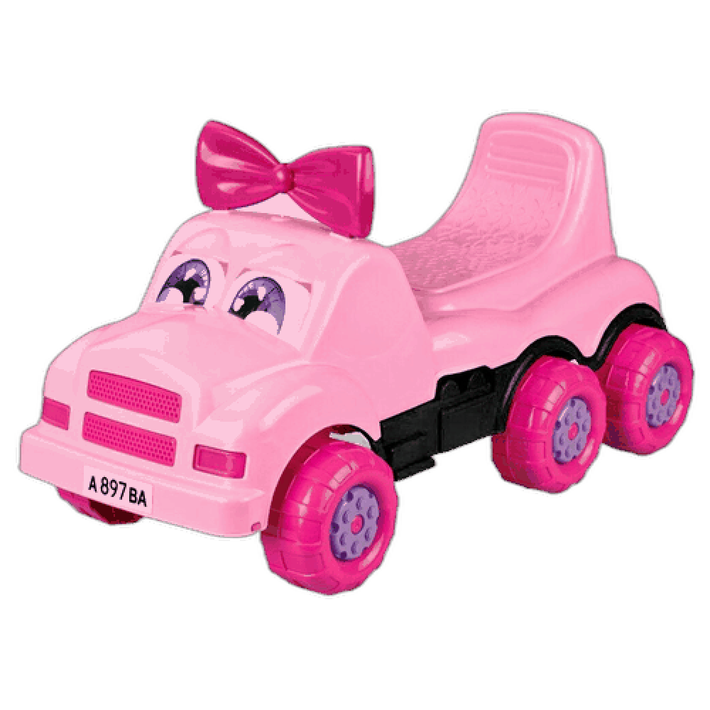 Машинка детская "Веселые гонки", для девочек, розовая