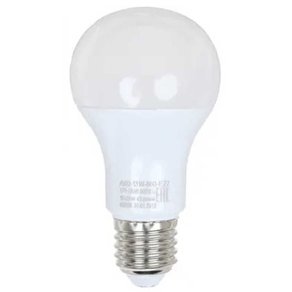Светодиодная лампа "ЭРА", 230 В, 13 Вт, Е27 (нейтральный свет)