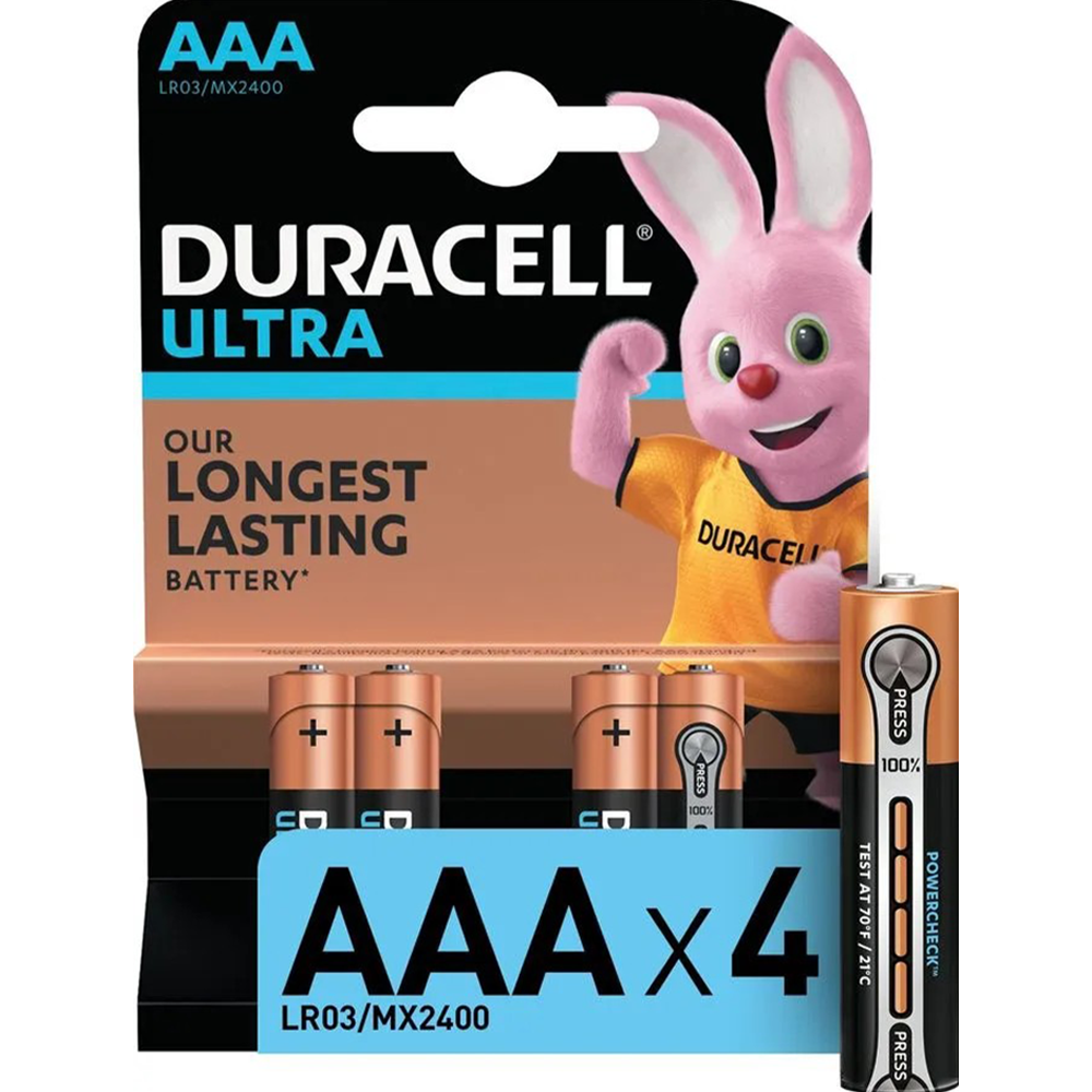 Батарейка "Duracell Ultra Power", LR03-4BL