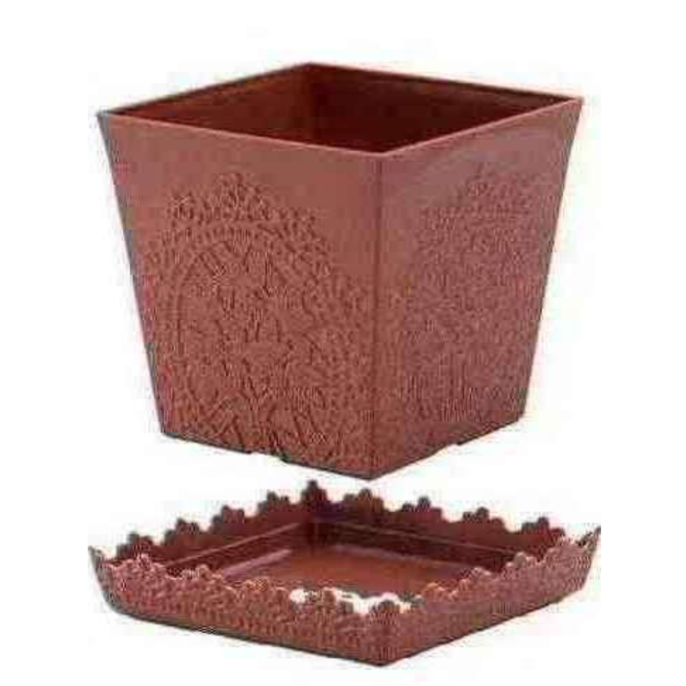 Кашпо для цветов, 1,4 л 13,3х13,3х12,6 см