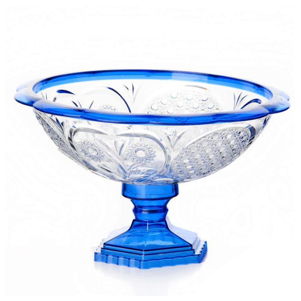 Ваза "Хрусталь", малая, прозрачно синяя, М5457