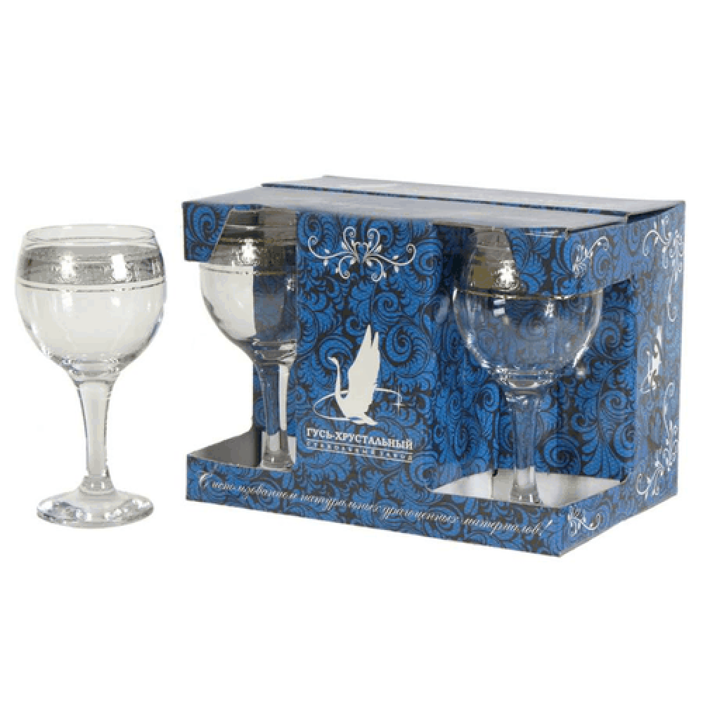 Бокалы Для Вина Гусь Хрустальный Купить
