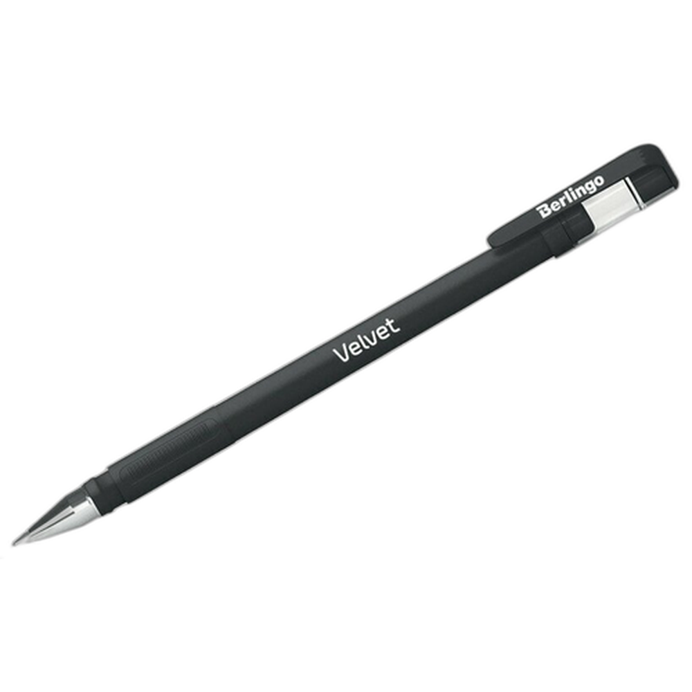 Ручка гелевая Berlingo "Velvet", черная, 0,5 мм