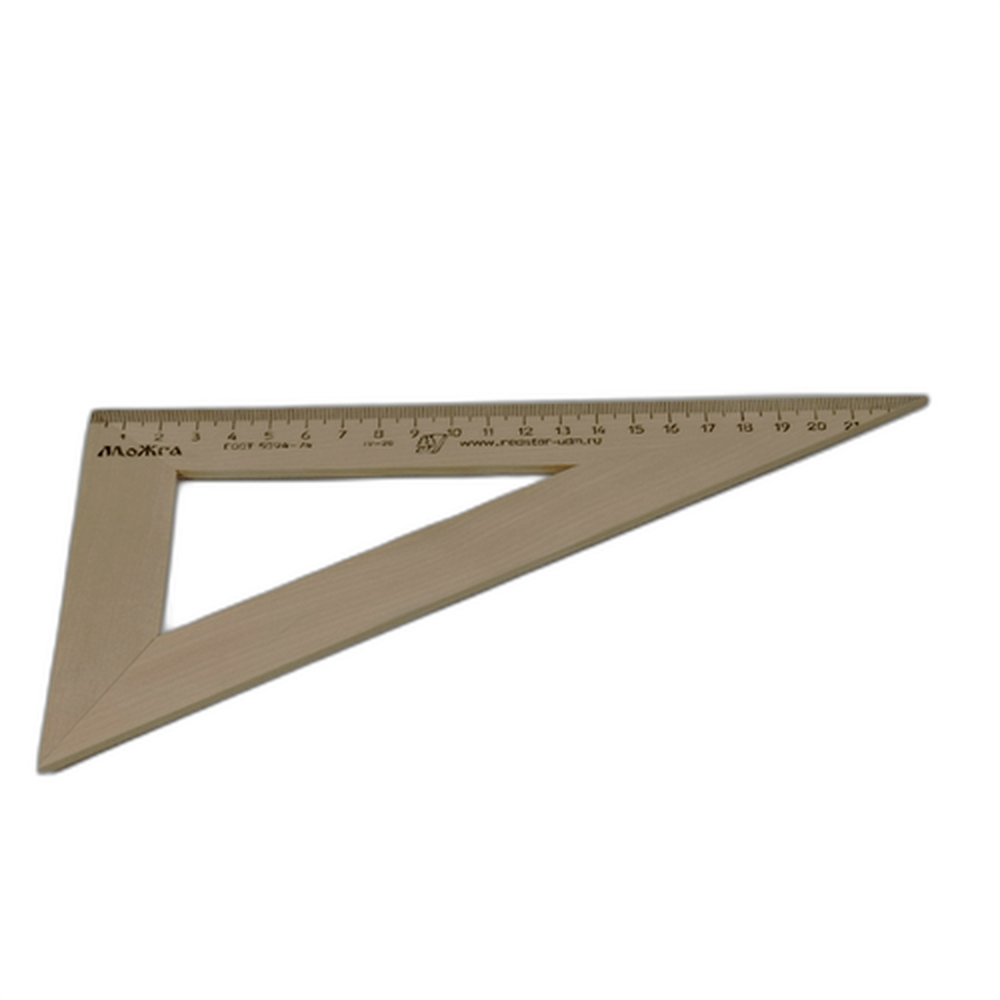 Треугольник деревянный, 30 градусов, 23 см