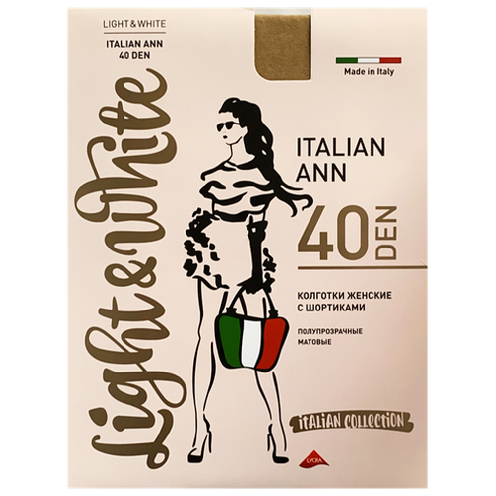 Колготки женские Light&White "Italian Ann 40", nero 2