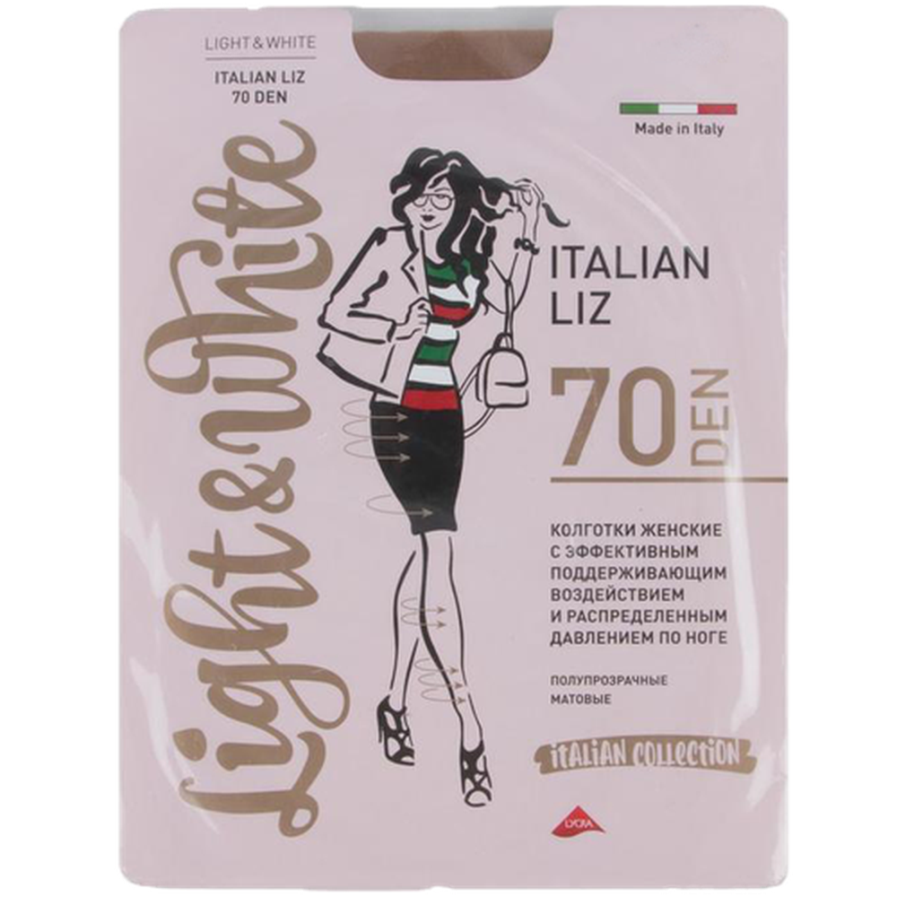 Колготки женские Light&White "Italian Liz 70", nero4