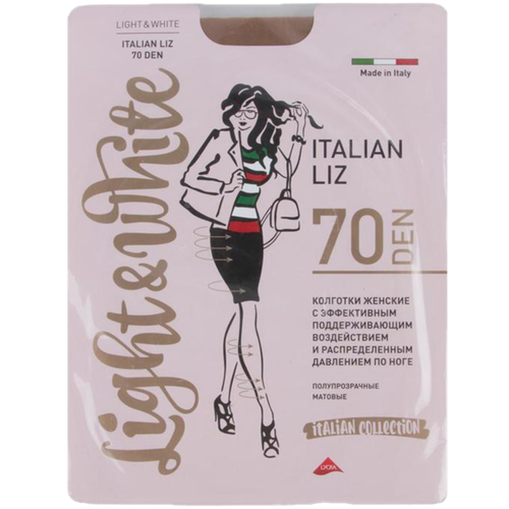 Колготки женские Light&White "Italian Liz 70", cappuc3