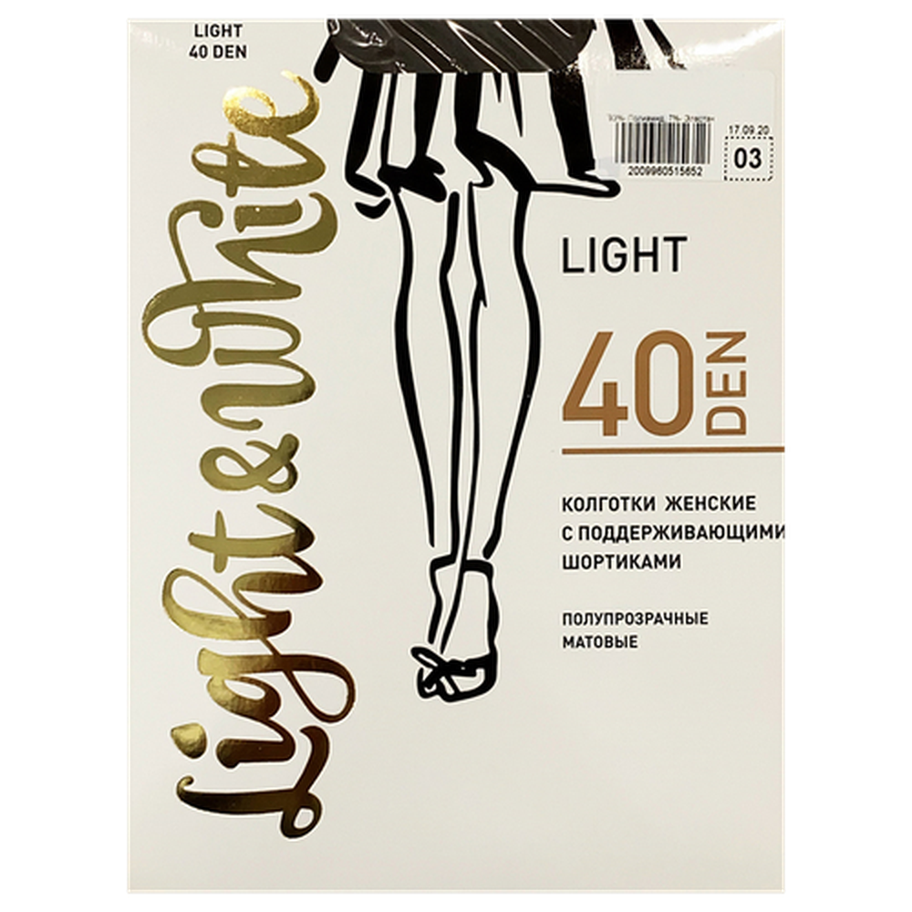 Колготки женские Light&White "Light 40", playa3