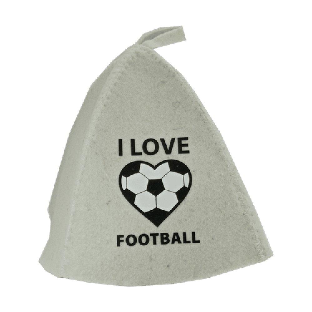 Шапка для бани "Я люблю футбол"