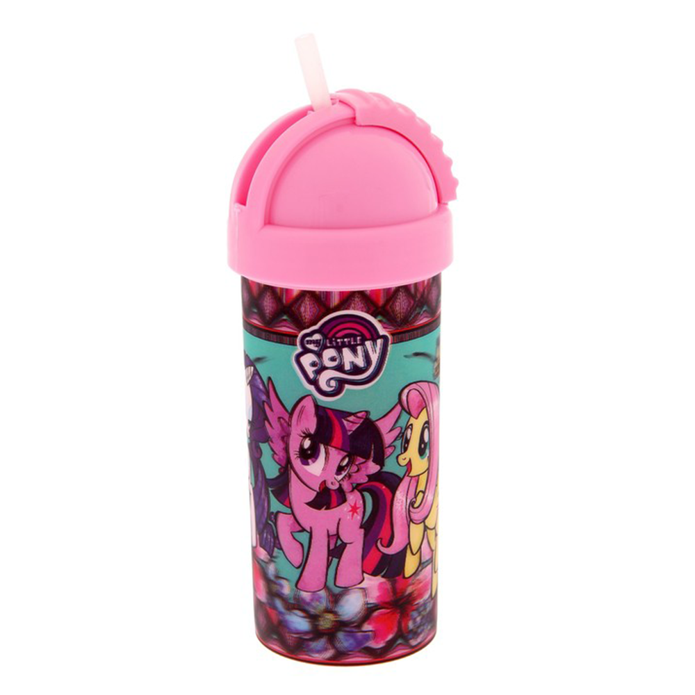 Бутылка спортивная "My Little Pony", с крышкой, трубочкой, 400 мл