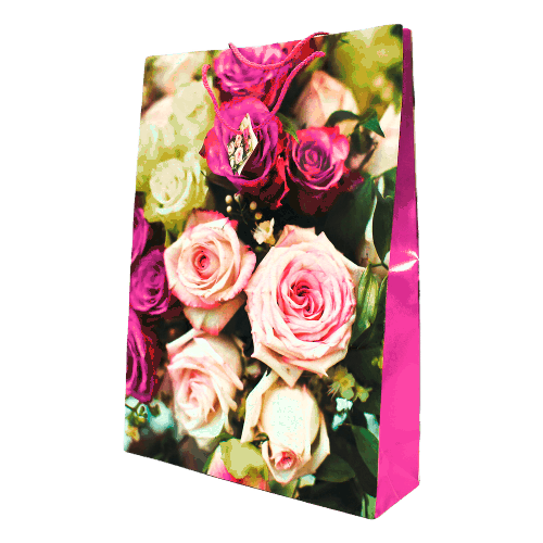 Пакет подарочный "Чудесные розы"