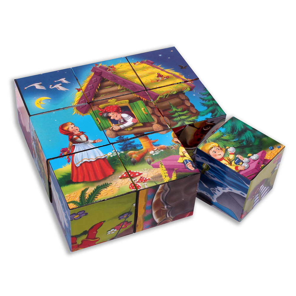 Кубики пластиковые "Коллекция сказок", 9 шт, К09-8150