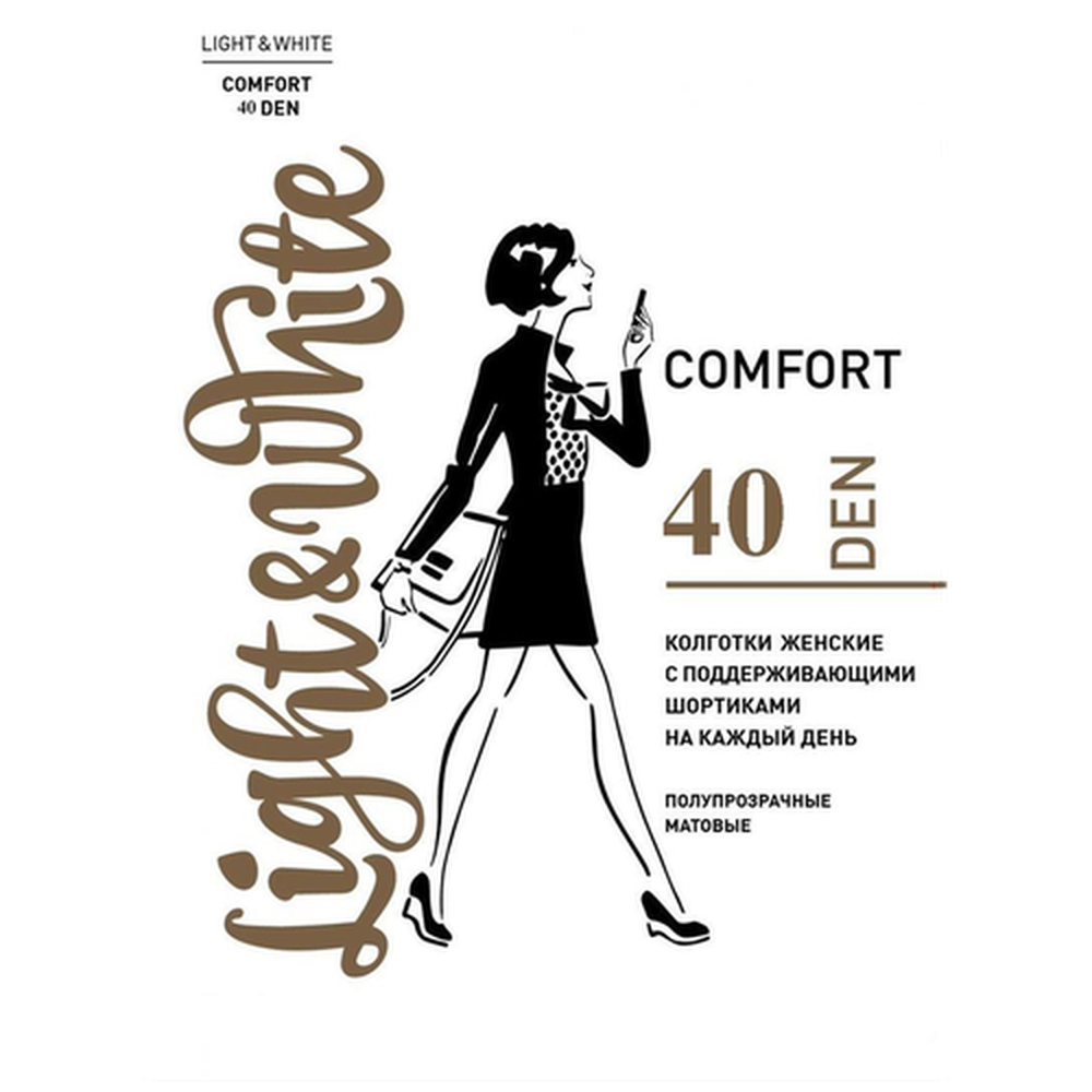 Колготки женские Light&White "Tights Comfort 40", nero2