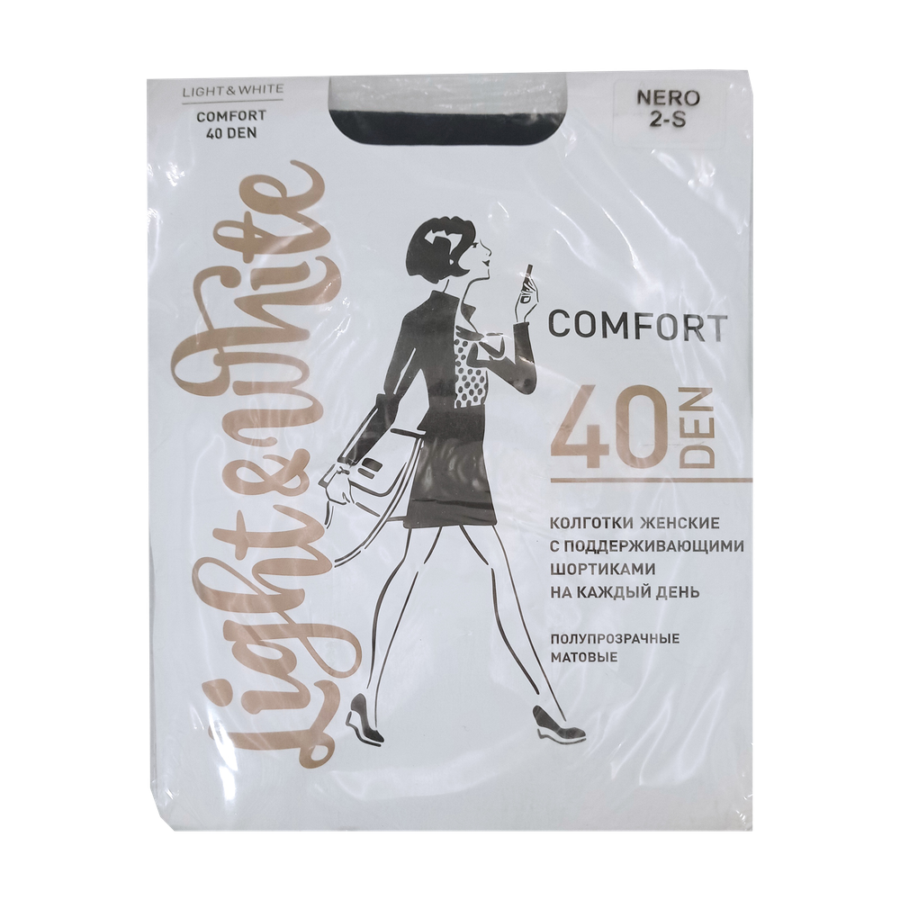 Колготки женские "ight&White", Tights Comfort 40, nero 4