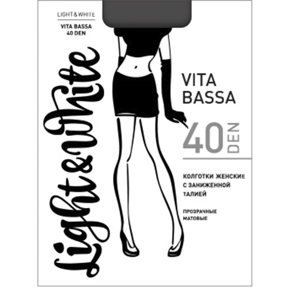 Колготки женские Light&White "Vita Bassa 40", playa 2