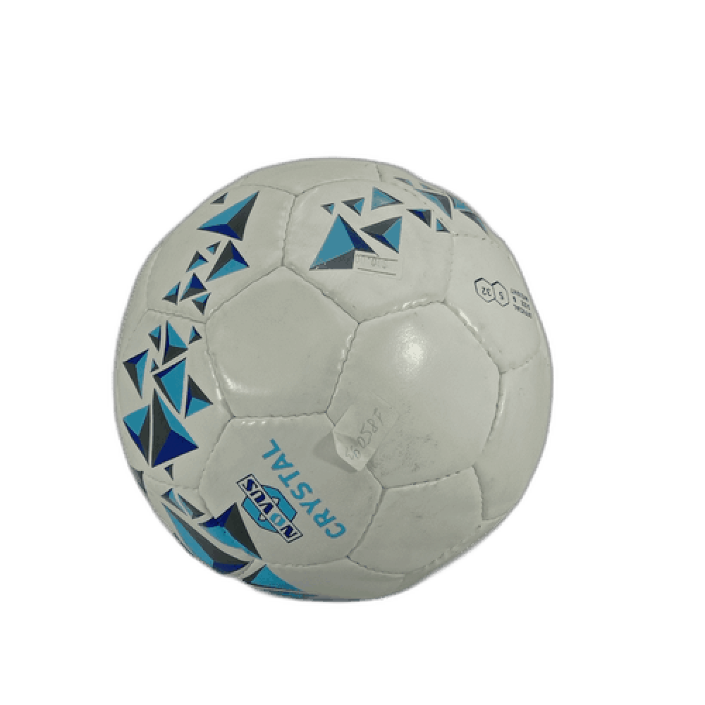Мяч футбольный, novus crystal pvc, белый/синий/голубой