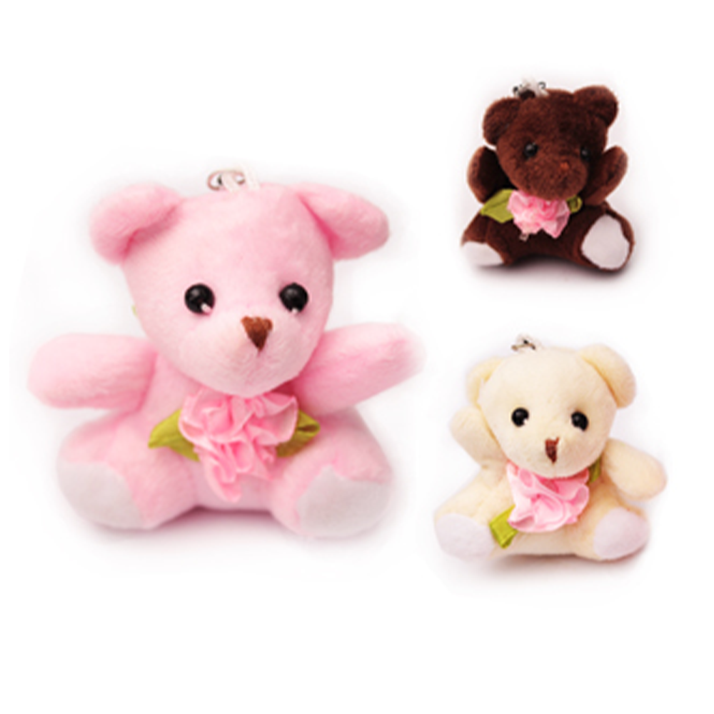 Мягкая игрушка "Мишка с розой", 200154959
