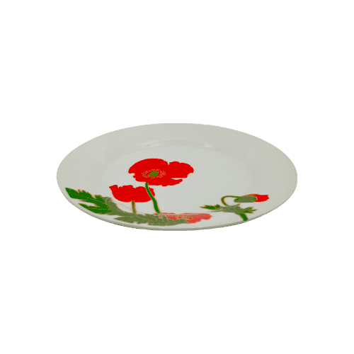 Тарелка десертная "Красные маки", 180 мм
