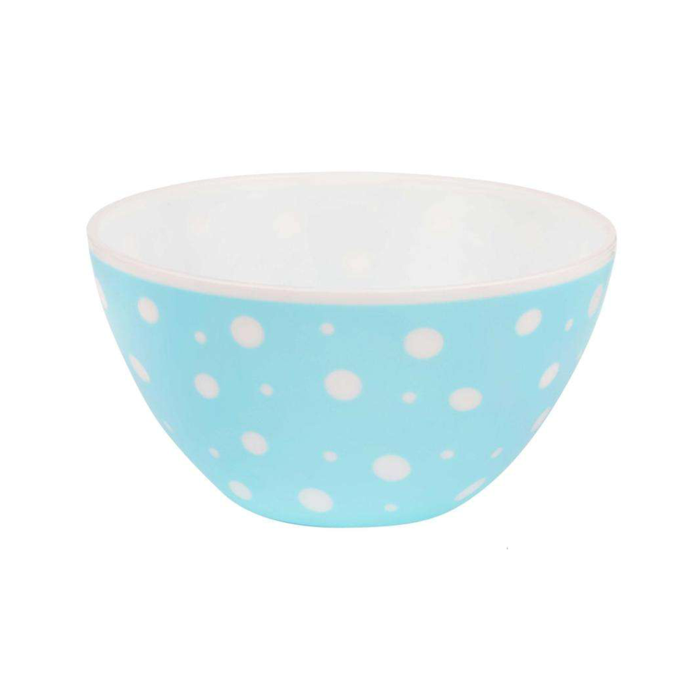 Салатник "Горошек", 1,4 л, бело-голубой, м7027