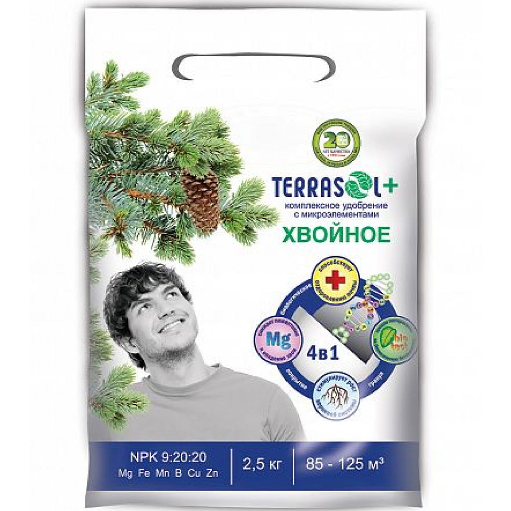 Удобрение "Terrasoul", для хвойных растений , 2,5 кг