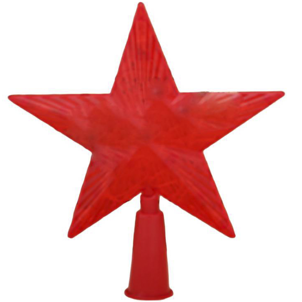 Верхушка на ёлку "Красная звезда", электрическая, 1 режим