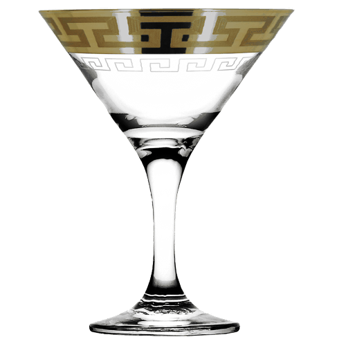 Набор бокалов для мартини 6 шт, Греческий узор GE03-410