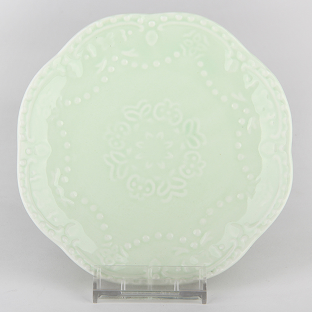 Тарелка "Бабочка", светло - зеленая, 150 мм, HD-009G