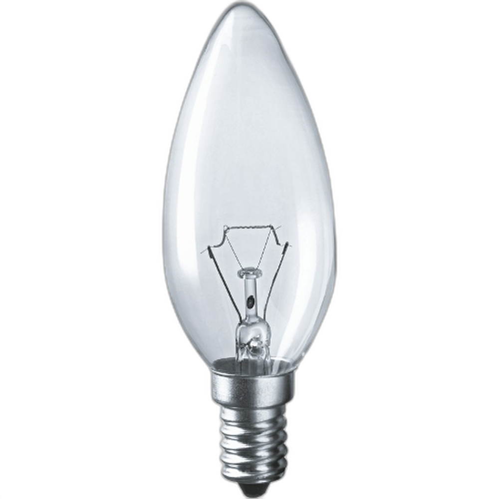 Лампа накаливания "КАЛАШНИКОВО", ДС B36 40Вт 230-240V E14 свечка, прозрачная в цветной гофре