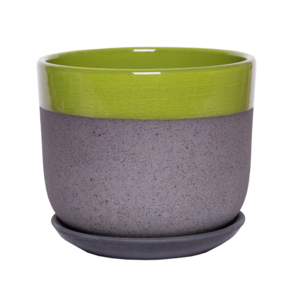 Горшок "Контраст", зеленый бук №2