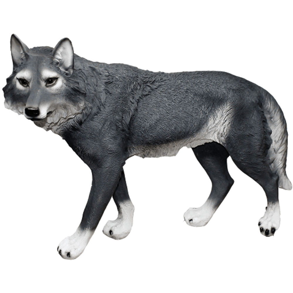 Фигура садовая "Волк степной", полистоун