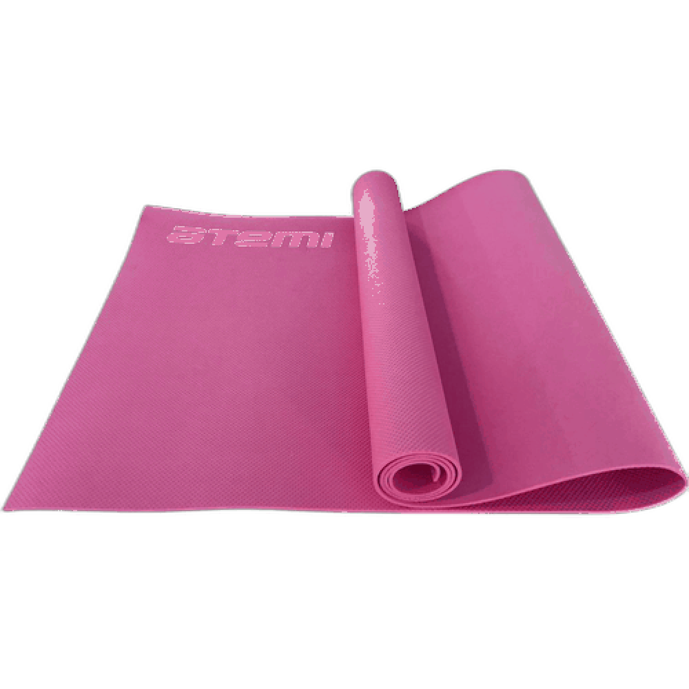 Коврик для йоги и фитнеса, розовый