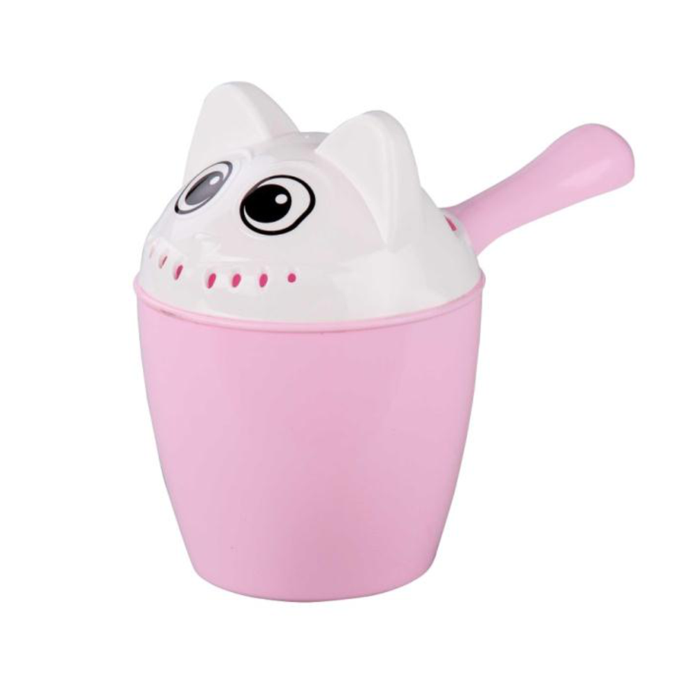 Ковш "Котофей", с крышкой, розовый, м6475