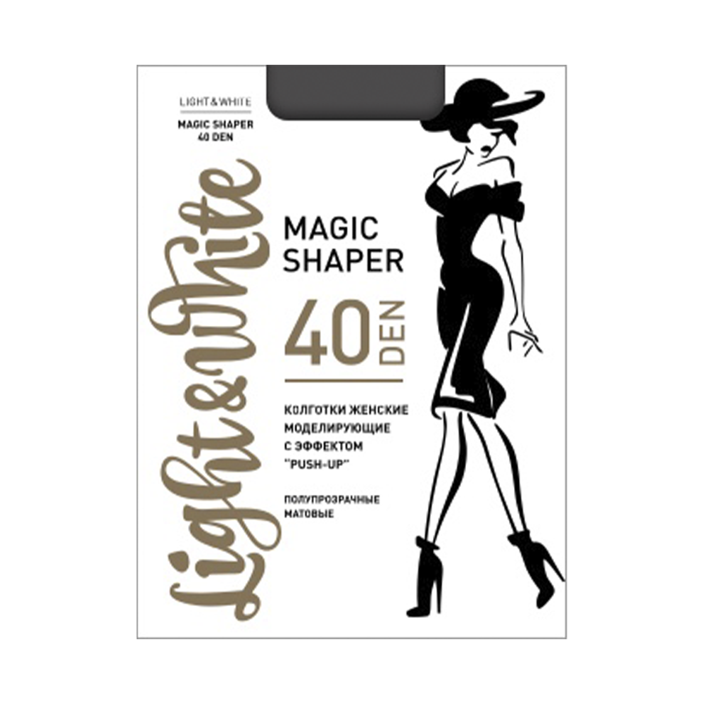 Колготки женские "ight&White", Magic Shaper 40, tabaco 4