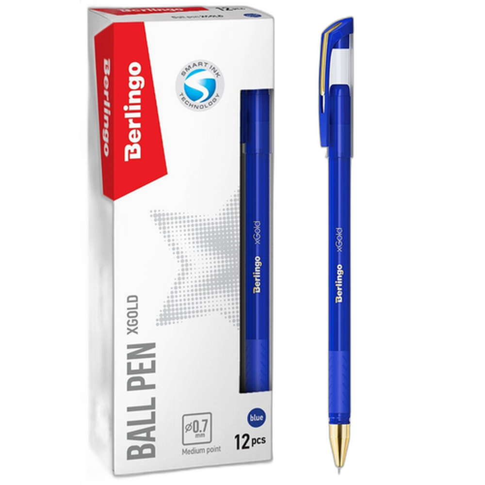 Ручка шариковая "xGold", синяя