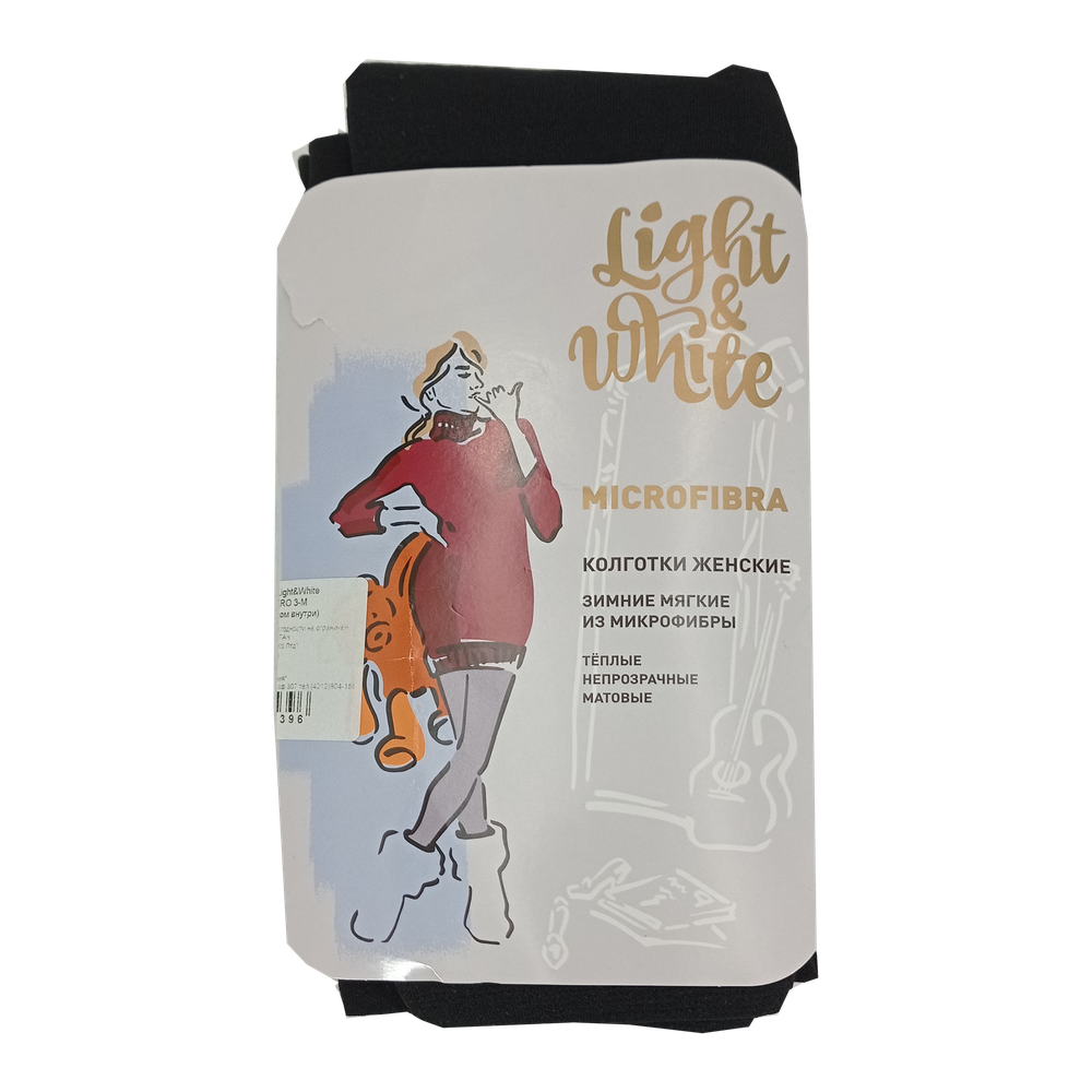 Колготки женские "ight&White", Microfibra, 260 ДЕН, nero 3
