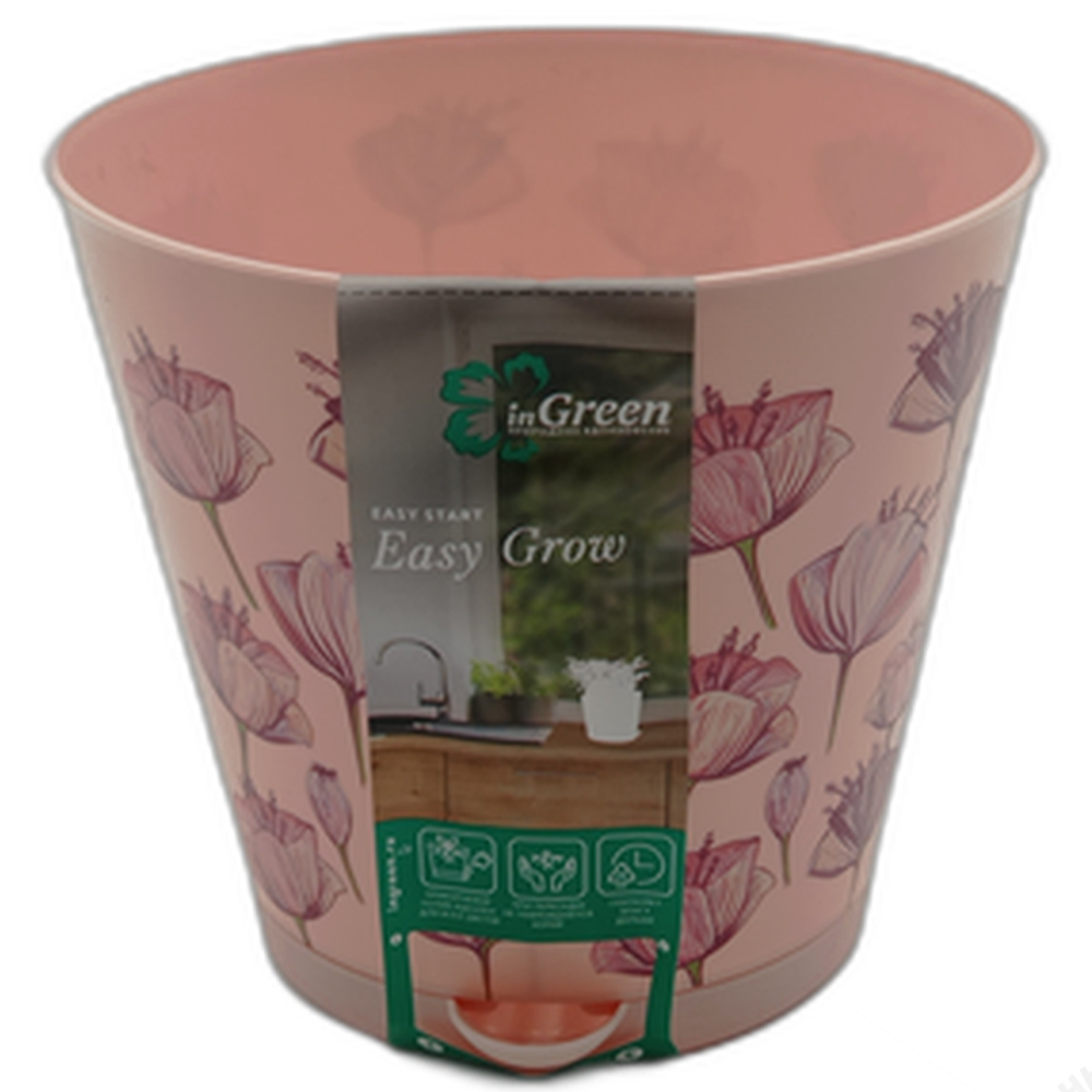 Горшок для цветов "Easy Grow", Розовый сад, 2 л