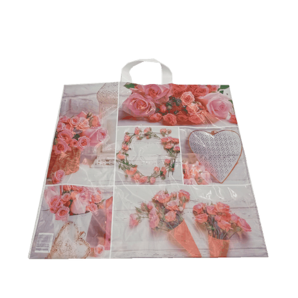 Пакет "Романтическая роза", 45 х 45 см