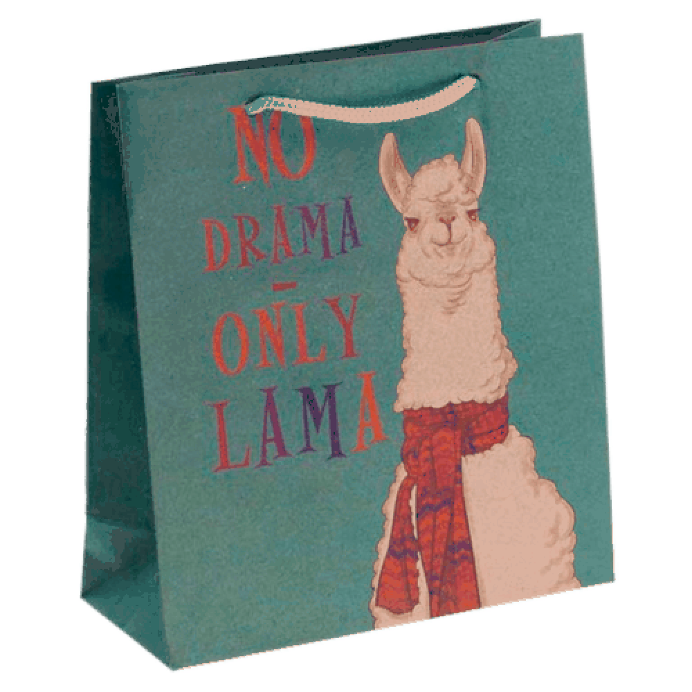 Пакет подарочный "Только ламы"
