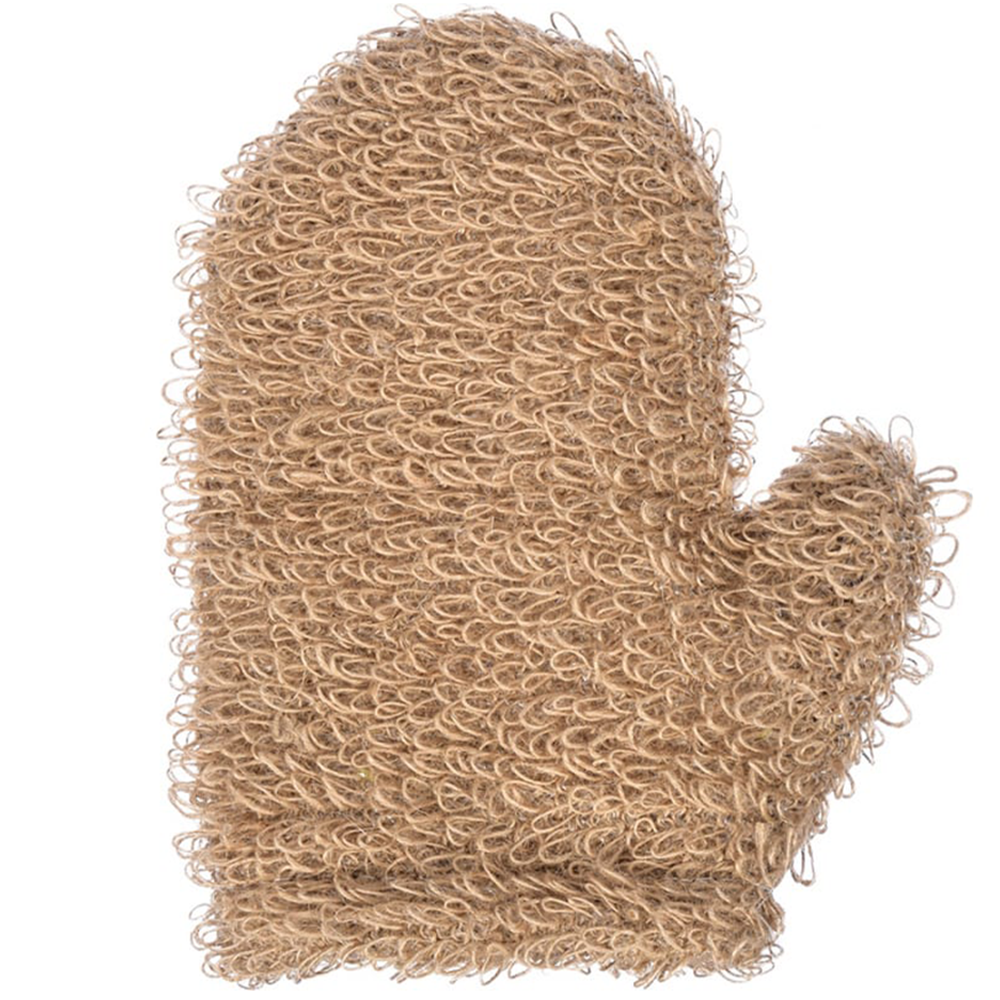 Мочалка-рукавица, из джута, 19 х 24 см, 40365