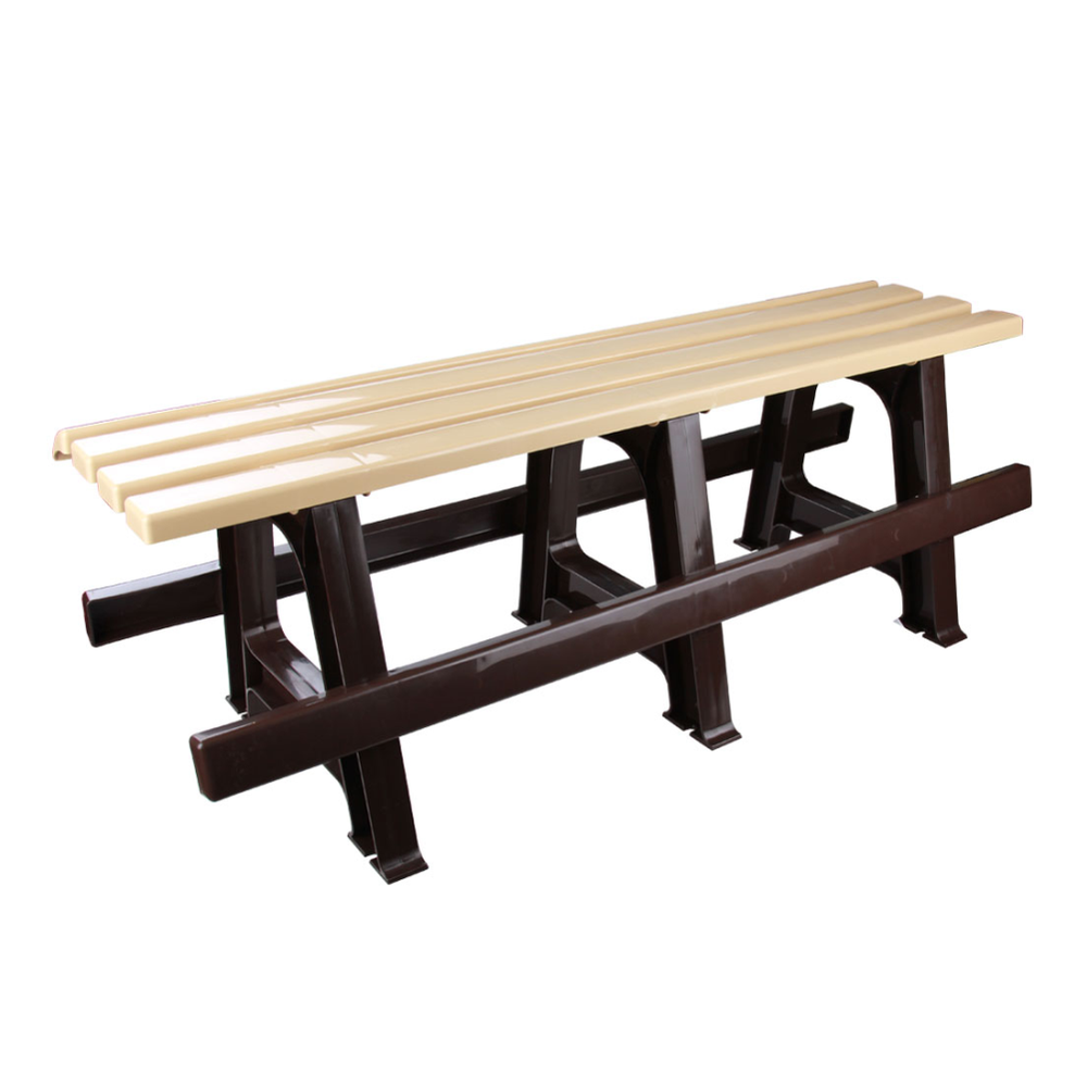 Скамейка, 120х40х42 мм, бежево-коричневый, м4910