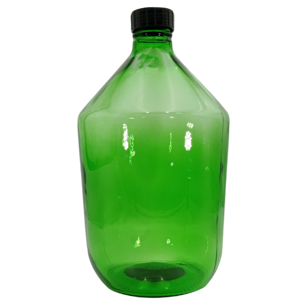 Бутыль стеклянная, зеленая, 10 л, ТК-58