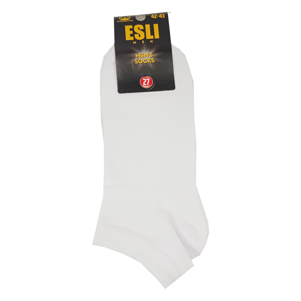 Носки мужские  "Esli", белые, 27 р-р