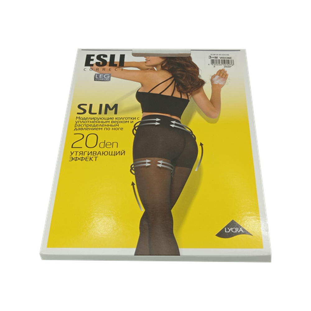 Колготки женские E SLIM 20, visone, р. 3, 8C-63СПЕ